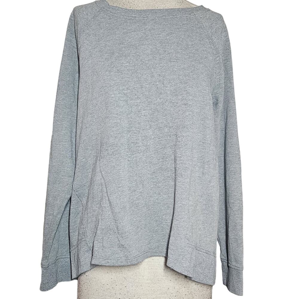 Gray Oversized Athletic Sweatshirt Size Large